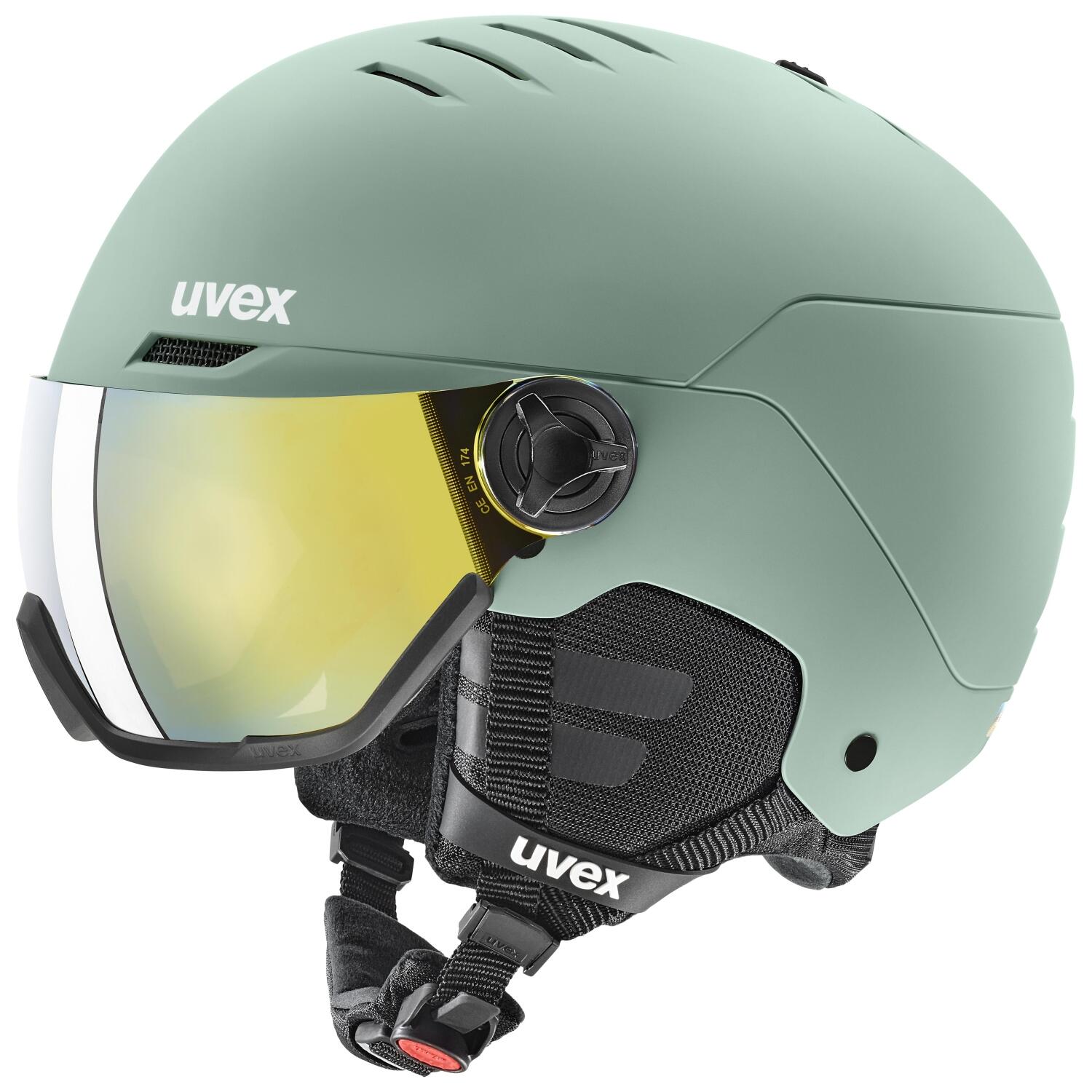 4043197378053 - uvex Wanted Visor Skihelm (54-58 cm 11 oxid green matt)