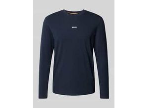 4043199141808 - BOSS Orange Longsleeve Herren Baumwolle blau