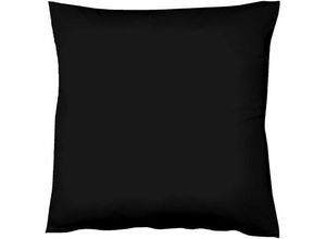 4043202060454 - Mako-Satin-Kissenbezug uni colours schwarz 941 80 x 80 cm - Fleuresse