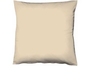 4043202060492 - Mako-Satin-Kissenbezug uni colours Farbe beige 2043 80 x 80 cm - Fleuresse