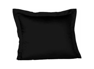 4043202061178 - Mako-Satin-Kissenbezug uni colours schwarz 941 35 x 40 cm - Fleuresse