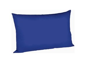 4043202090604 - Mako-Satin-Kissenbezug uni colours royal 6012 Größe 50x70 cm - Fleuresse