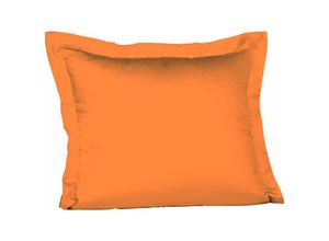 4043202116762 - Mako-Satin-Kissenbezug uni colours Farbe orange 2044 35 x 40 cm - Fleuresse