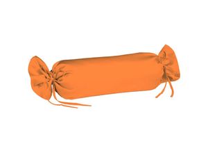 4043202116861 - Mako-Satin-Kissenbezug uni colours Farbe orange 2044 40 x 15 cm - Fleuresse