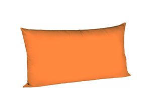 4043202116960 - Mako-Satin-Kissenbezug uni colours Farbe orange 2044 40 x 80 cm - Fleuresse