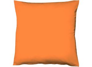 4043202117011 - Mako-Satin-Kissenbezug uni colours Farbe orange 2044 80 x 80 cm - Fleuresse