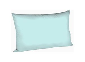 4043202167191 - Mako-Satin-Kissenbezug uni colours eisblau 6058 40 x 60 cm - Fleuresse