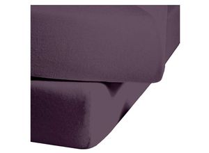 4043202285031 - Spannbettlaken FLEURESSE Colours in Gr 90x200 140x200 oder 180x200 cm Laken Gr B L 200 cm x 200 cm 1 St Mako-Satin 18 cm 200 x 200 cm lila (lavendel) Spannbettlaken Mako Satin für Matratzen bis 23 cm Höhe Bettlaken Spannbetttuch