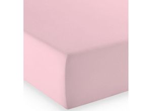 4043202371789 - Mako-Jersey-Spannlaken comfort Farbe rosa 8099 120 x 200 cm - Fleuresse