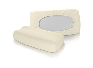 4043202384796 - Vital-Comfort Jersey-Bezug für Nackenstützkissen creme - Fleuresse