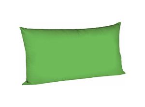 4043202392593 - Mako-Satin-Kissenbezug uni colours Farbe 7048 grasgrün Größe 40x80 cm - Fleuresse