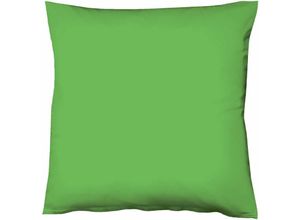 4043202392609 - Mako-Satin-Kissenbezug uni colours Farbe 7048 grasgrün Größe 80x80 cm - Fleuresse