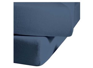 4043202416114 - Mako-Satin-Spannlaken colours denim 6073 160 x 200 - Fleuresse