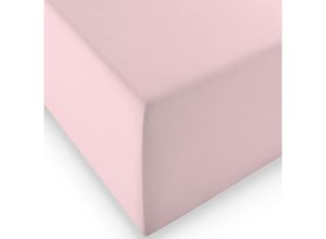 4043202416770 - Boxspring- und Wasserbetten Jersey-Spannlaken comfort xl Farbe 4040 rose 100 cm x 200 cm - Fleuresse