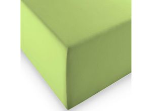 4043202416817 - Boxspring- und Wasserbetten Jersey-Spannlaken comfort xl Farbe 7041 apfelgrün 100 cm x 200 cm - Fleuresse 4043202416817 - Boxspring- und Wasserbetten Jersey-Spannlaken comfort xl Farbe 7041 apfelgrün 100 cm x 200 cm - Fleuresse