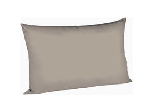 4043202428032 - Mako-Satin-Kissenbezug uni colours taupe 9042 40 x 60 cm - Fleuresse