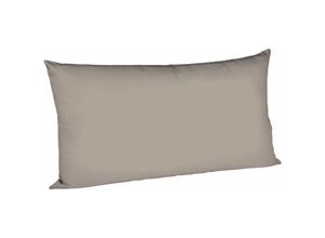 4043202428049 - Mako-Satin-Kissenbezug uni colours taupe 9042 40 x 80 cm - Fleuresse