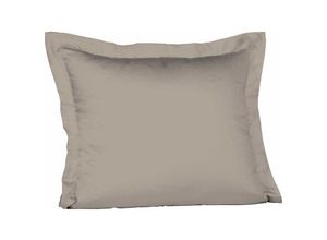 4043202428070 - Mako-Satin-Kissenbezug uni colours taupe 9042 35 x 40 cm - Fleuresse