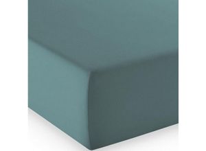 4043202466966 - Mako-Jersey-Spannlaken comfort Farbe aqua 6078 150 x 200 - Fleuresse