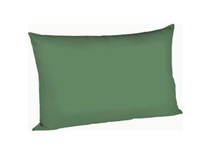 4043202610574 - Mako-Satin-Kissenbezug uni colours Farbe jagdgrün 7060 40 x 60 cm - Fleuresse