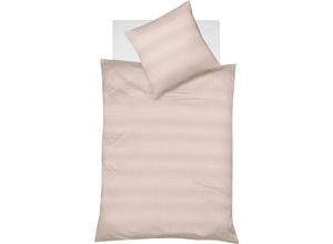 4043202612196 - Bettwäsche FLEURESSE Jade Gr B L 200 cm x 220 cm (1 St) B L 80 cm x 80 cm & 80 cm x 80 cm (2 St) Mako-Damast silberfarben (silber rose) Bettwäsche 200x220 cm