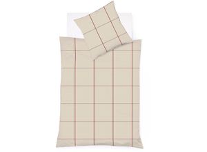 4043202631517 - Bettwäsche FLEURESSE Lech 4311 Gr B L 135 cm x 200 cm (1 St) B L 80 cm x 80 cm (1 St) Flanell beige (natur) Bettwäsche 135x200 cm Edelflanell Baumwolle in Gr 135x200 155x220 200x200cm