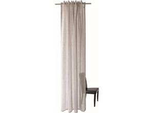 4043343540143 - Gardine Oskar Gardinen Gr 245 cm verdeckte Schlaufen 140 cm grau (taupe) Verdeckte Schlaufen Gardine uni Wohnzimmer Schlafzimmer transparent