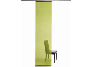 4043343580224 - Schiebegardine Manhattan Gardinen Gr 245 cm Klettband 60 cm grün (limette) Schiebegardinen transparent Gardine modern Wohnzimmer Schlafzimmer