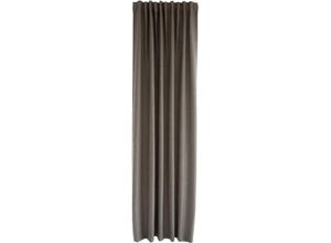 4043343598441 - Vorhang RE-Allen Gardinen Gr 245 cm verdeckte Schlaufen 140 cm grau (taupe) Verdeckte Schlaufen Fertigschal RE-Allen