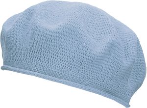 4043376167744 - LOEVENICH Baskenmütze Rollrand für Damen blau 55-57