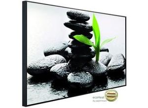 4043566901844 - Infrarotheizkörper EcoHeat 75x120 cm 900 Watt Zen Basalt Steine