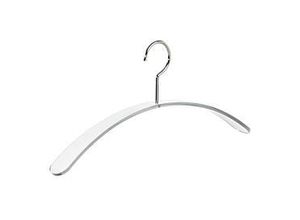 4043572224302 - Acryl-Kleiderbügel Rudolf Weber KG Curve Bügelstärke 6 mm verchromter drehbarer Haken 4 Stück transparent