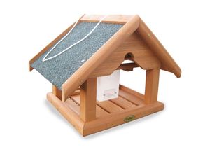 4043595029977 - 2997 Vogelhaus Buchfink Futterhaus zum Aufhängen mit Futtersilo - Habau