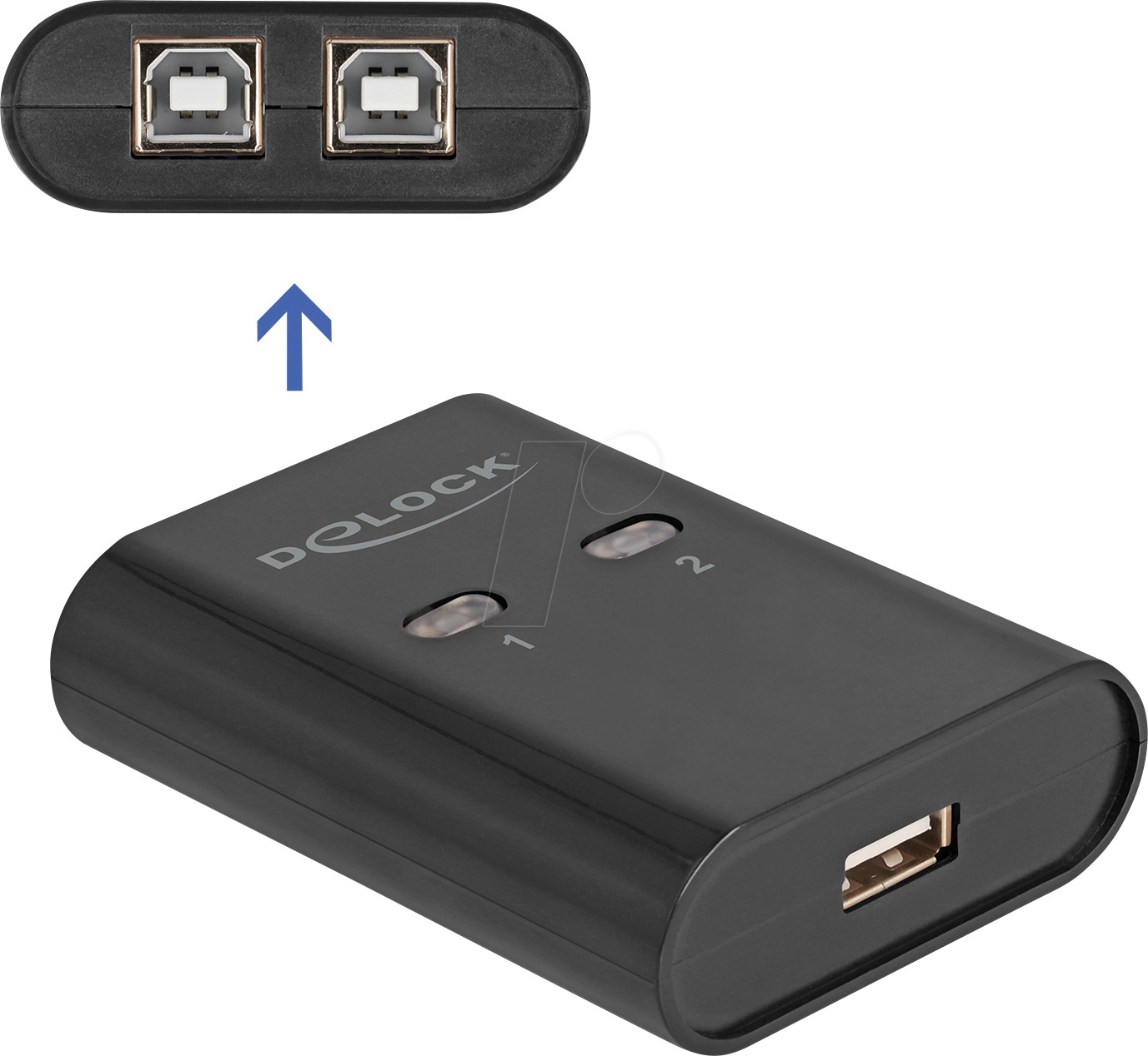 4043619115037 - DELOCK 11503 - USB 20 Switch 2 Port 2x USB-B zu 1x USB-A