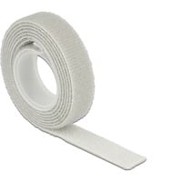 4043619182749 - DELOCK 18274 - Klettband auf Rolle 1 m x 13 mm grau