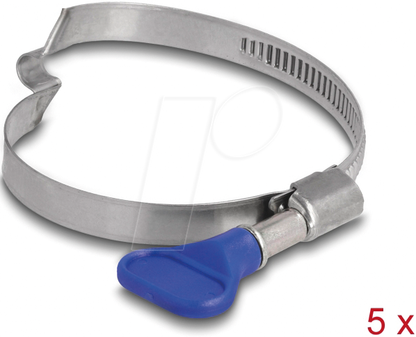 4043619196128 - DELOCK 19612 - Schlauchschellen mit Brücke 50 - 65 mm 5 Stück Edelstahl 4043619196128 - DELOCK 19612 - Schlauchschellen mit Brücke 50 - 65 mm 5 Stück Edelstahl