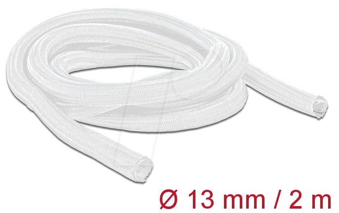 4043619206988 - DELOCK 20698 - Geflechtschlauch selbstschließend 2 m x 13 mm weiß