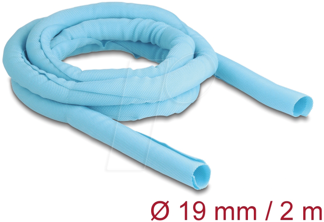 4043619208784 - DELOCK 20878 - Gewebeschlauch selbstschließend hitzebeständig 2 m x 19 mm blau