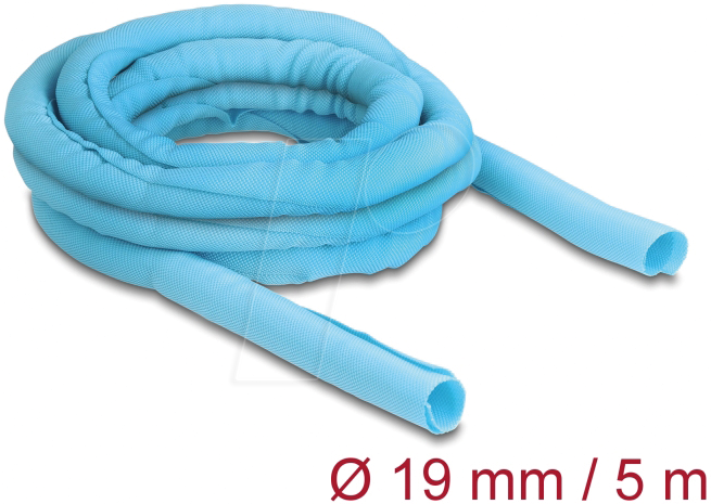 4043619208821 - DELOCK 20882 - Gewebeschlauch selbstschließend hitzebeständig 5 m x 19 mm blau