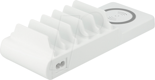 4043619414505 - DELOCK 41450 - USB Ladegerät 110 W 2x USB-C (PD) 3x USB-A 1x kabellos