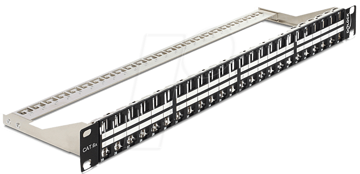 4043619432806 - DELOCK 43280 - 19“ Keystone Patchpanel 48 Port - 1HE