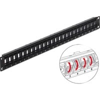 4043619433407 - DELOCK 43340 - 19“ Cat6 Patchpanel 24 Port drehbar