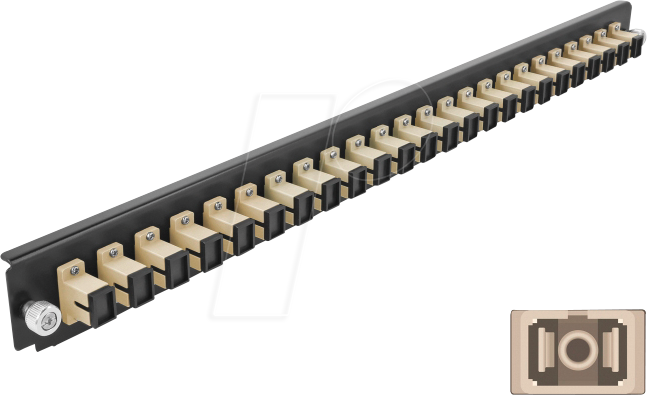 4043619433537 - DELOCK 43353 - 19 Spleißbox Frontblende 24 Port SC Simplex beige