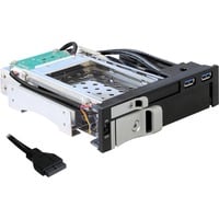 4043619472093 - DeLOCK 525 Mobile Rack für 1 x 25 + 1 x 35 SATA Festplatten-Füllplatte + 2 x USB 30 Ports