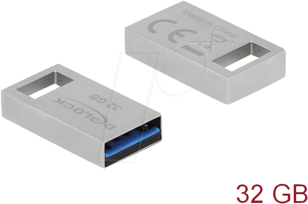 4043619540709 - DeLOCK USB 32 Gen 1 Speicherstick 32 GB - Metallgehäuse (54070)