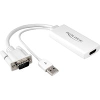 4043619624607 - 62460 VGA   USB   HDMI Adapter [1x VGA-Stecker USB 20 Stecker A - 1x HDMI-Buchse] Weiß 2500 cm