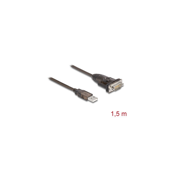 4043619626458 - Adapter usb 20 Typ-A zu 1 x Seriell RS-232 D-Sub 9 Pin (62645) - Delock