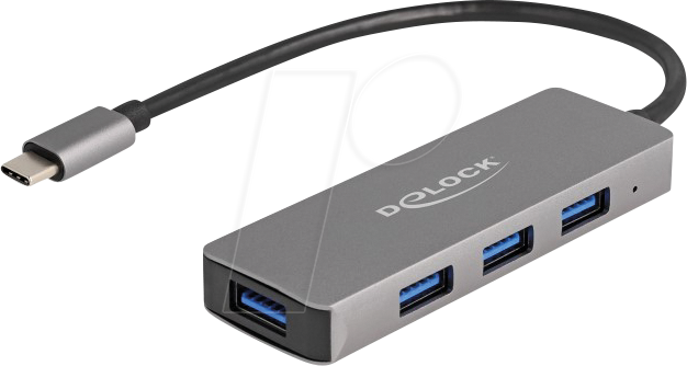 4043619631735 - DELOCK 63173 - USB 30 Hub 4 Port USB-C zu 4x USB-A 20 cm