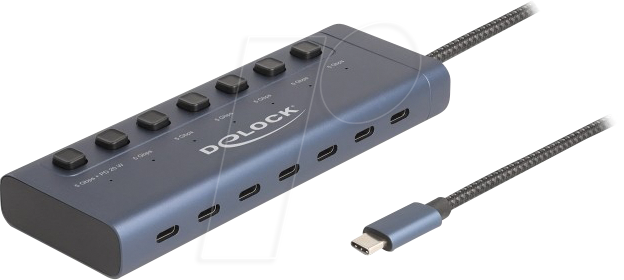 4043619634101 - DELOCK 63410 - USB 30 Hub 7 Port USB-C zu 7x C