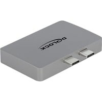 4043619640010 - DELOCK 64001 - Dual DisplayPort Adapter mit 4K 60 Hz und PD 30 für MacBook